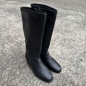 Vintage Blondo Made In Canada Black Knee-High Women's Boots
